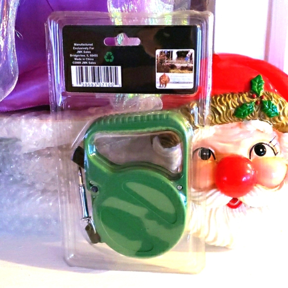 Green Retractable Dog Leash 10'
